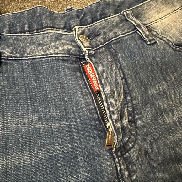 Dsquared2 denim jeans Italian size 44 zipper ankle US 8 - Picture 7 of 12